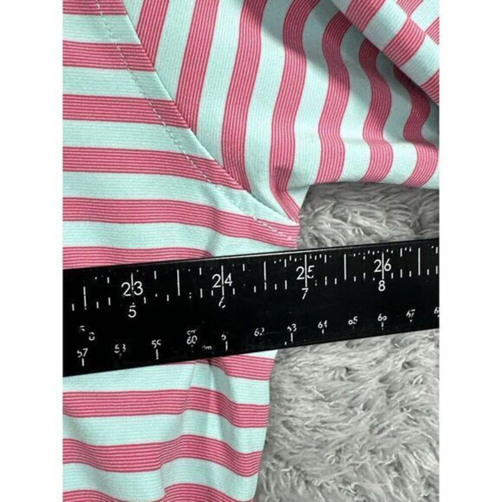 Turtleson Golf‎ Polo Mens Size XL Tour Performance Short Sleeve Pink Blue - Picture 5 of 7